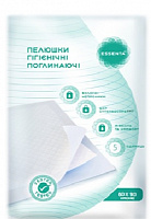 Пеленки одноразовые Essenta+ 5 шт. 60х90 см белый 