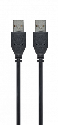 Кабель Cablexpert 1,8 м чорний (CCP-USB2-AMAM-6) USB2.0 A-тато/А-тато
