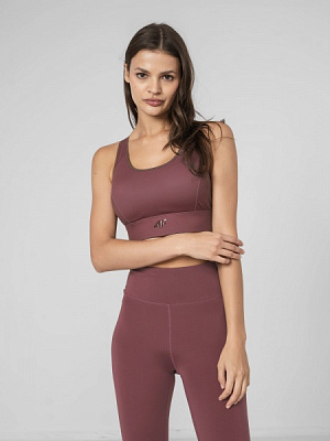 Бра 4F SPORTS BRA STAD010 H4Z22-STAD010-60S р.XS бордовый