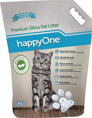 Наповнювач для туалету HappyOne Premium Silica Gel Litter 2,2 кг