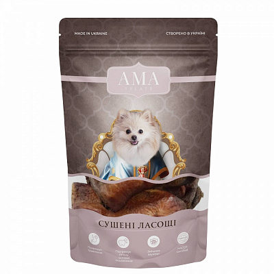 Лакомство AMA Natural Ухо говяжье 1 шт.