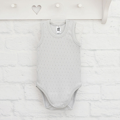 Боди-майка унисекс Blanka р.56-62 серый 110735