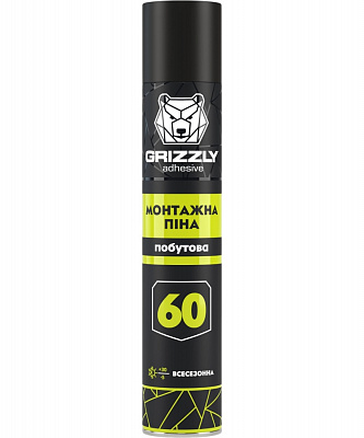 Пена монтажная Grizzly бытовая 800 мл