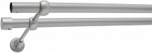 Карниз Gardinia Ally подвійний набірний d19 мм 160 см матове срібло 