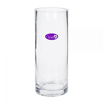 Ваза стеклянная прозрачная 31-108-047 8x20 см Viola
