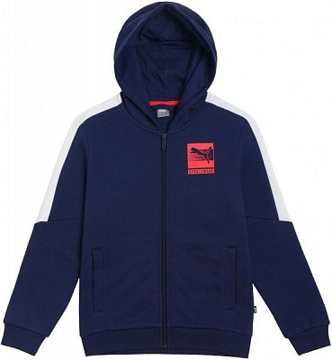 Джемпер Puma Boys Hooded Full-Zip FL 58486706 р. 110 синій