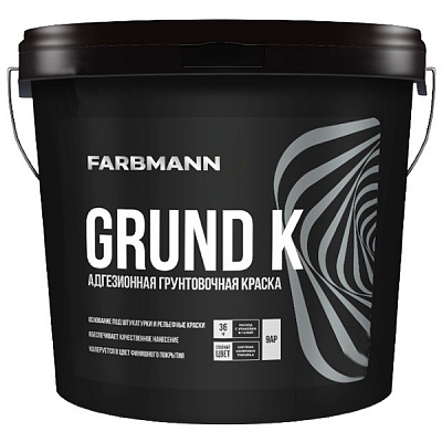 Фарба адгезійна ґрунтувальна акрилатна Farbmann Grund K база AP білий 4,5л
