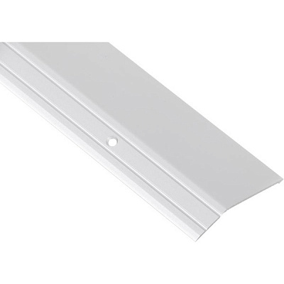 Профиль алюминиевый Braz Line рифленый с отверстиями 20x58,9x2700 мм серебро