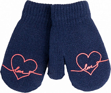 Варежки YO! р.10 синий 