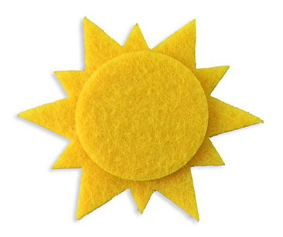 Набір декоративний Сонячний день 125085 3 мм 15х17 см білий/блакитний/жовтий