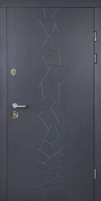 Дверь входная Abwehr АМ-459 096П (V) (АЦС+Б) Avers+Kale НЧ антрацит / белый 2050x960 мм правая