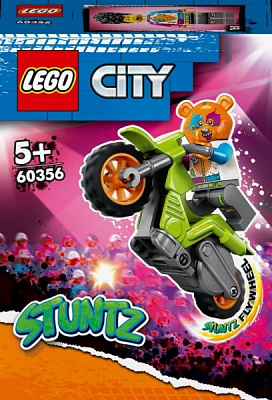 Конструктор LEGO City Каскадерський мотоцикл ведмедя 60356