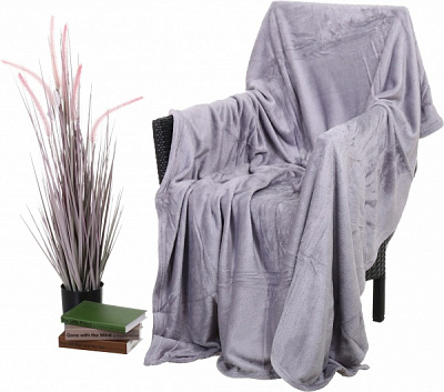 Плед микрофибра Alloy 160x200 см серый La Nuit 