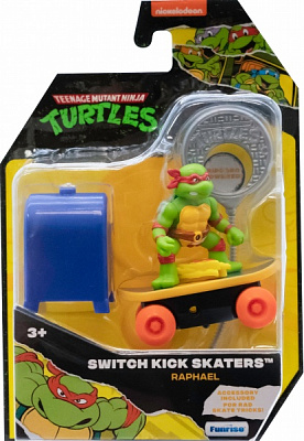 Черепашка-ниндзя Funrise TMNT Скейтбордист с лаунчером Рафаэль 71043 