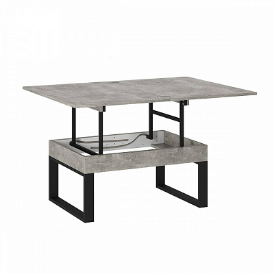 Стол-трансформер ART IN HEAD AeroLift 880(1200)x600x466мм ателье светлый/черный