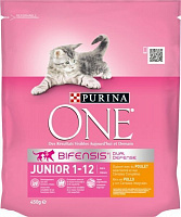 Корм Purina One Junior с курицей и злаками 450 г