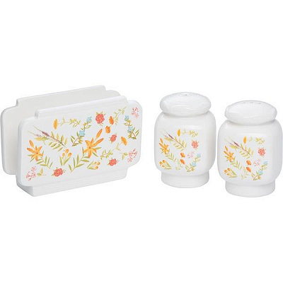 Набор для специй Flowers с салфетницей