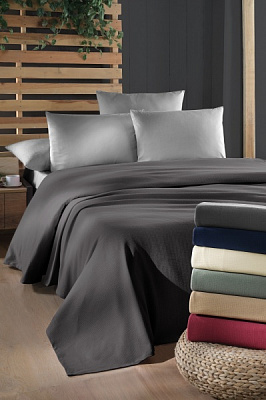 Комплект постільної білизни Pique 2 сірий La Nuit