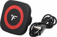 Автомобільний зарядний пристрій тримач з бездротовою зарядкою FullFix EL003 чорно-червоний