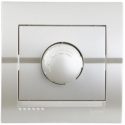 Світлорегулятор поворотний Lezard DERIY 10 А 250 В 800Вт IP20 перлинний металік 702-3030-115