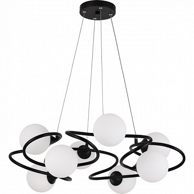 Светильник Hopfen 8x40 Вт G9 черный Balle ZPD 8 BK 