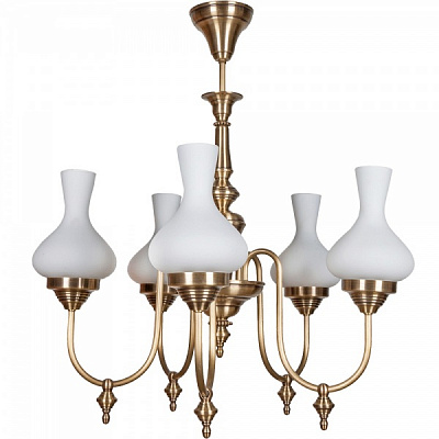 Люстра подвесная Фабрика Світла НСБ 27-5х60-151 Легенда 5x60 Вт E27 латунь 