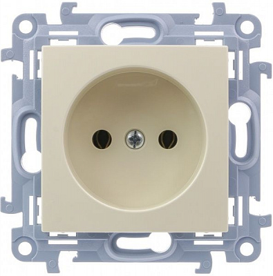 Розетка без заземлення Simon 10 без шторок кремовий CG1.01/41