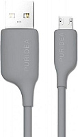 Кабель USB-micro Smart Full-charge 1.2m Grey PURIDEA