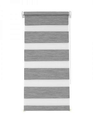 Ролета день-ночь День-Ночь меланж 72x160 см серая 