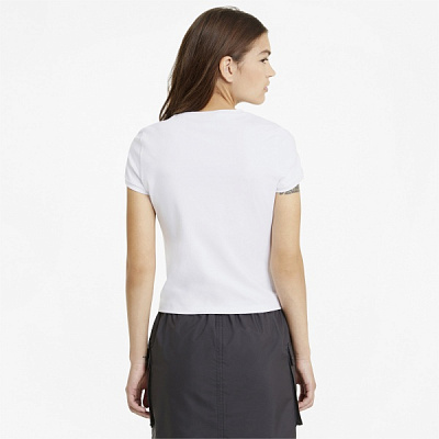 Футболка Puma Classics Fitted Tee 59957702 р.S білий