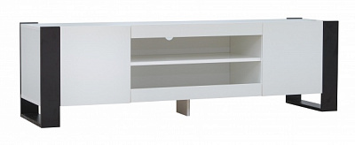 Тумба під ТВ Embawood Мондi 1880х470х400 мм чорний / білий