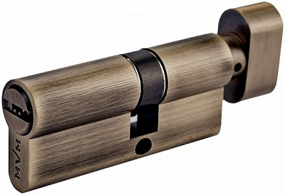 Цилиндр MVM Р6Р 35x30 ключ-вороток 65 мм старая бронза