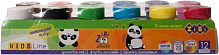 Гуаш KIDS Line 12 кольорів по 20 мл ZB.6658 ZiBi