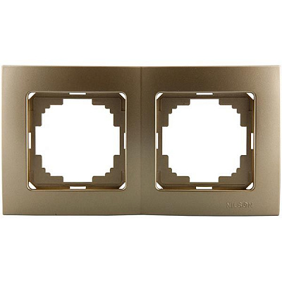 Рамка двомісна Nilson Touran універсальна золотий 24151092