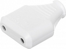 Гніздо De-Pa 11110 без заземлення 220В 10А IP20 пластик білий