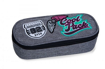 Пенал Campus Badges G B62058 CoolPack сірий
