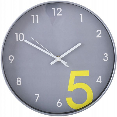 Годинник настінний Five сірий