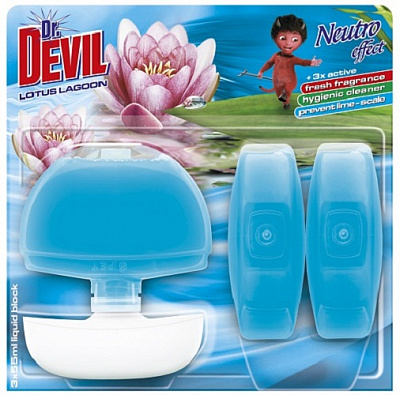 Туалетний блок Dr.Devil Лагуна Лотоса 3x55 мл