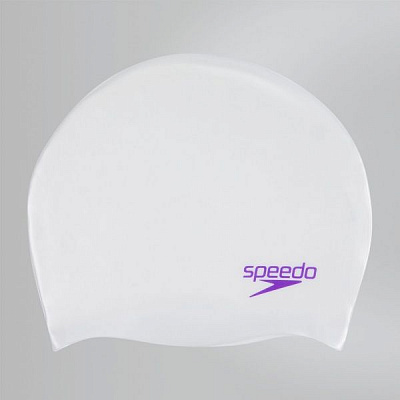 Шапочка для плавання Speedo PLAIN_MOUD_SILC_CAP_JU 8-70990C910 one size білий