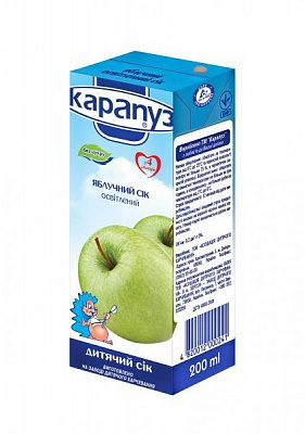 Сік Карапуз Яблучный неосвітлений 200 мл