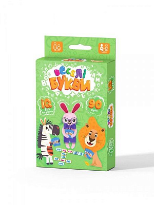 Игра настольная Danko Toys Веселые буквы укр. (32) G-VB-01U