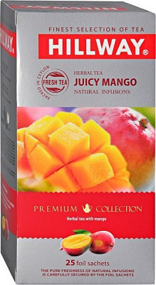 Чай травяной Hillway Сочный Манго (8886300990270) 25 шт. 30 г 