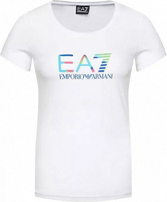 Футболка EA7 T-SHIRT 3KTT29-TJAPZ-1100 р.S білий