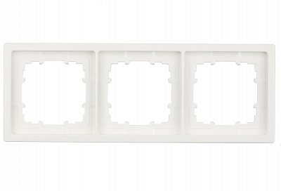 Рамка трехместная Siemens Style белый полярный 5TG13230WH