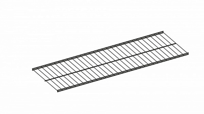 Полиця-сітка Kolchuga 906 мм чорний