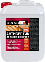 Антисептик DrevoFix для зовнішніх робіт готовий розчин прозорий мат 10 л