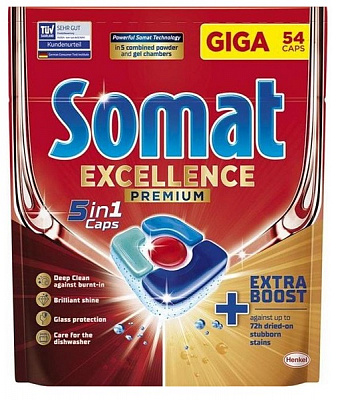 Таблетки для ПММ Somat Excellence 54 шт.