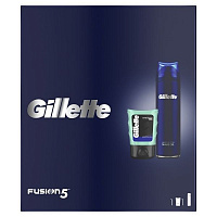Набір подарунковий для чоловіків Gillette Гель для гоління Fusion Ultra Sensitive 200 мл + Бальзам після голяння Sensitive 75