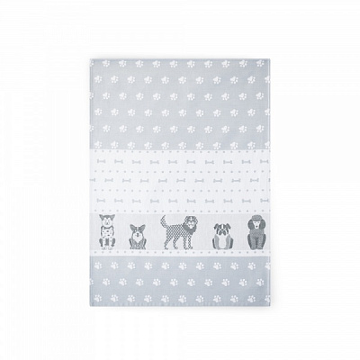 Полотенце кухонное Dogs 50x70 см Zwoltex графит 