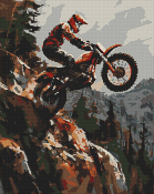 Алмазна мозаїка Екстрим у горах ©art_selena_ua Ideyka